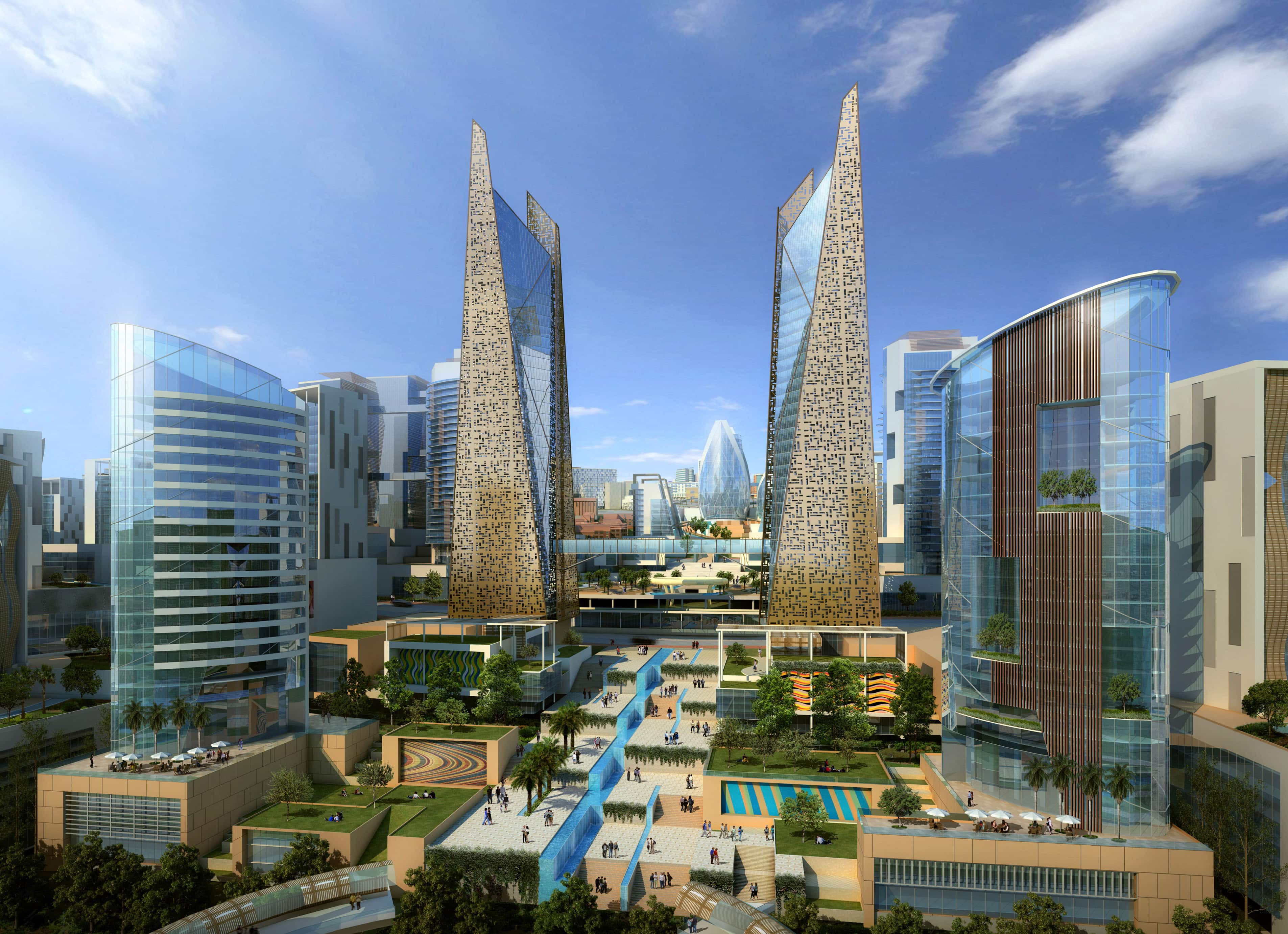Artist impression of Kigali's new CBD