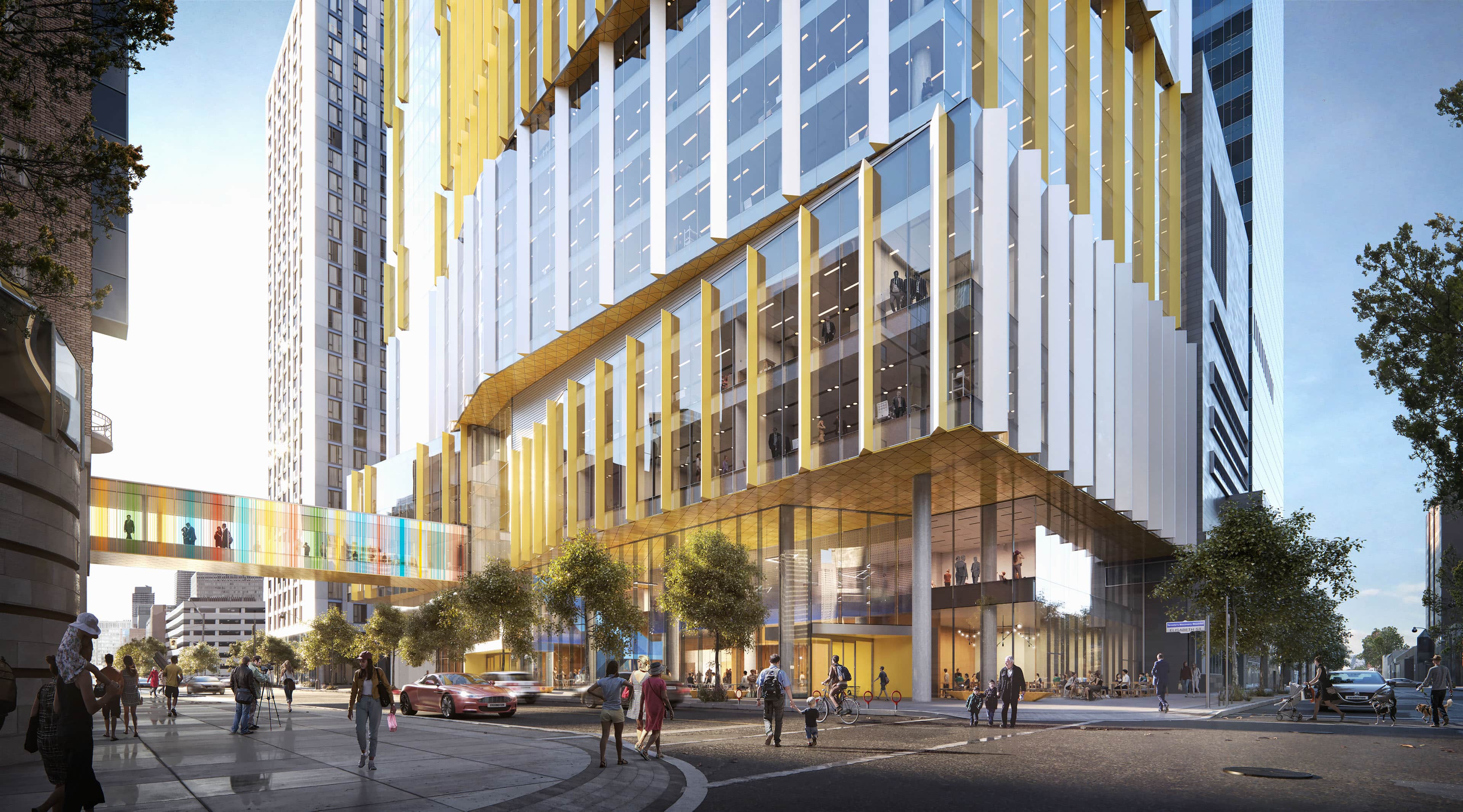 External facade of SickKids building