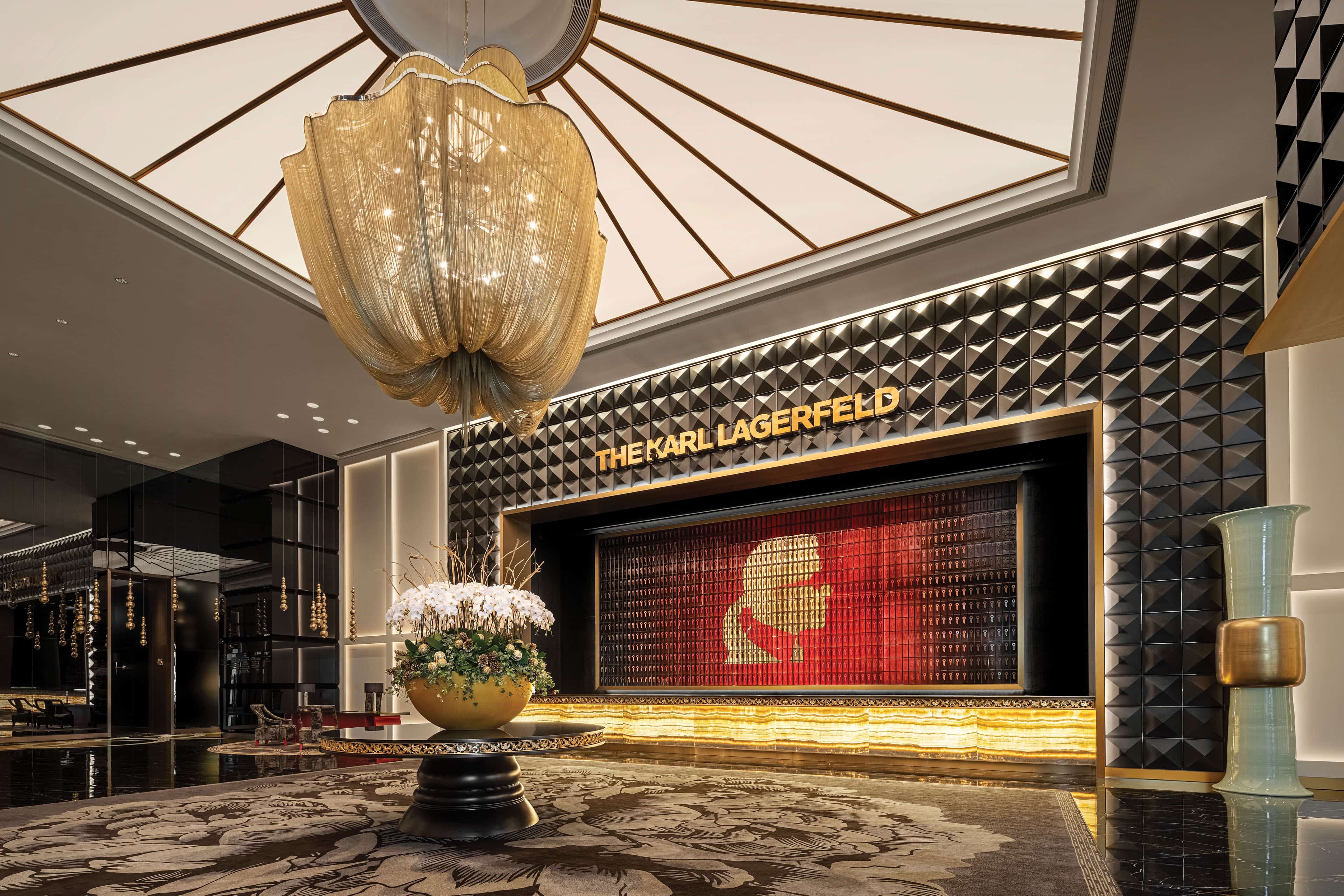 Lobby of Karl Lagerfeld hotel
