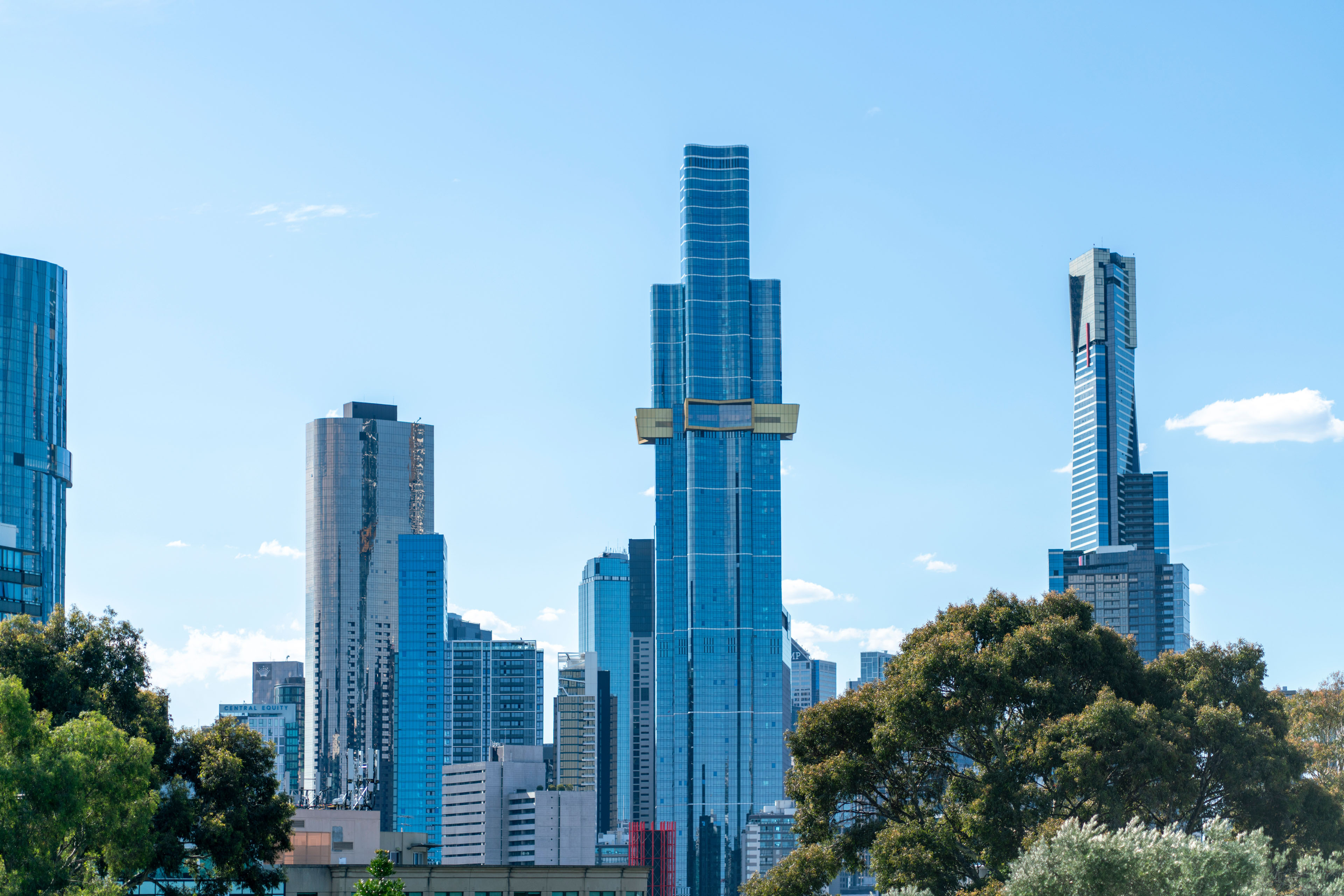 Australia 108 tower in the skyline